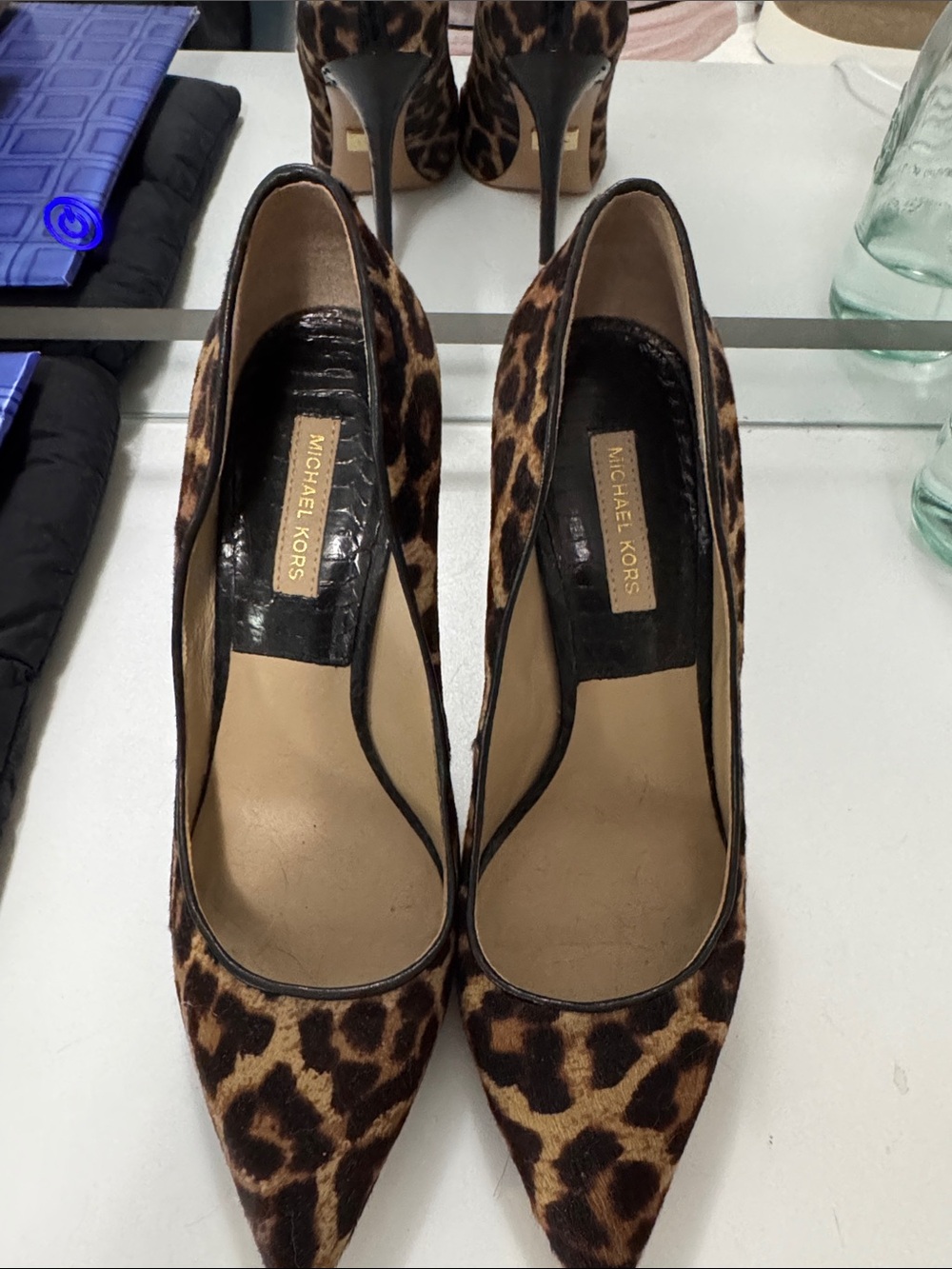 Michael Kors Leopard-Print Pointed-Toe Stiletto Pumps